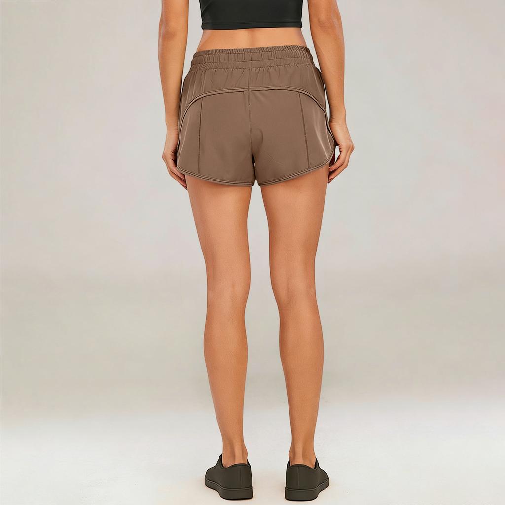 Women's Casual Loose Color Pants Pocket Utility Shorts