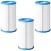Poolfilterpatron Typ A/Typ III/Typ C [3-pack] Kompatibel Intex Bestway Flowclear Summer Waves 10,6 x 20,3 cm Phonillico®