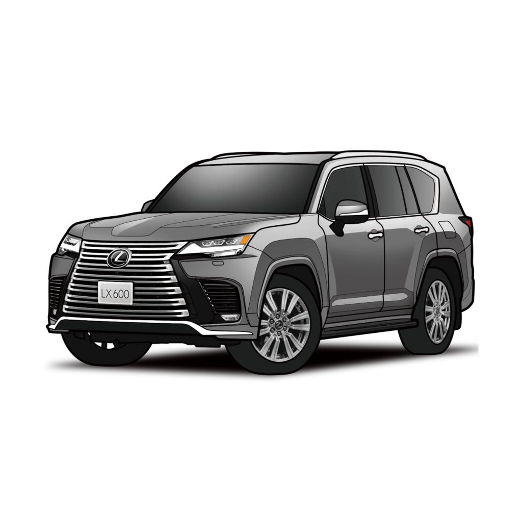 1/64 Lexus LX600 Miniaturmodell JKM Premium SUV Spielzeugauto Fahrzeug Freilaufräder Druckguss Zinklegierung Metall Sammlung Geschenk
