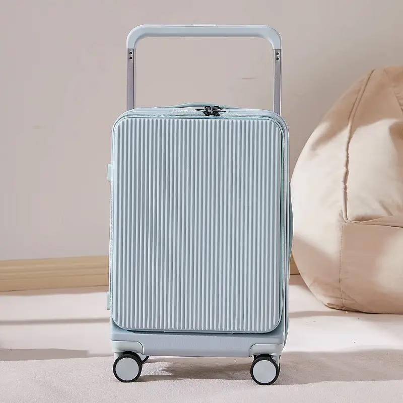 Li Shen Lightweight Front-Opening Wide Pull Rod Luggage 26 inch