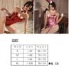 [pkpohs] Bunny Girl Red and Pink Cosplay Costume, Shiny, Sexy Bunny Costume with Accessories, Full Set for Halloween (Pink, M)