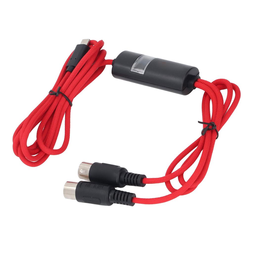 Kabel TYPE C na MIDI Plug and Play 1,5 m Adaptér rozhraní TYPE C na 5pinový MIDI pro hudební klaviaturu
