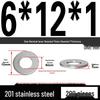 201 Stainless Steel Flat Washer Shim, GB97, Sizes M3 to M30