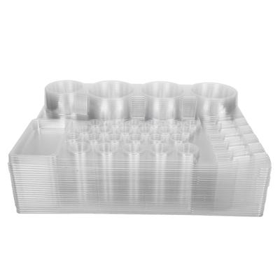 Lot de 24 porte-gobelets jetables pour encre de tatouage, accessoire pour plateau à pigments et aiguilles