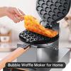 1400W Bubble Waffle Maker Waffle Maker Iron Ready In Under 3 Minutes Removable Drip Tray Electric
