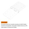 Uxcell RC Hinge X Adjustable Model Airplane Remote Control Airplane Wing Parts Square Plastic Loose Leaf 16pcs 0.9" 0.5"