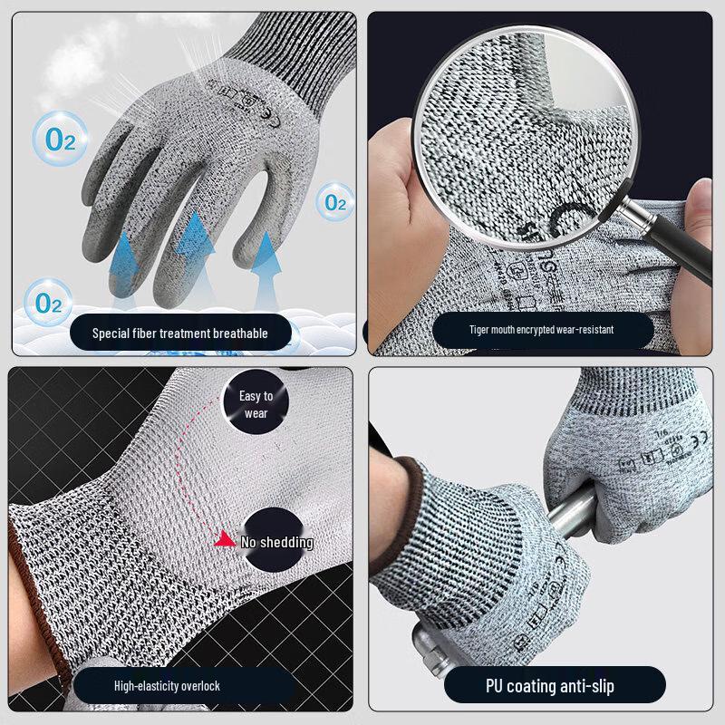 Zhi Shi Level 5 Cut-Resistant Work Gloves