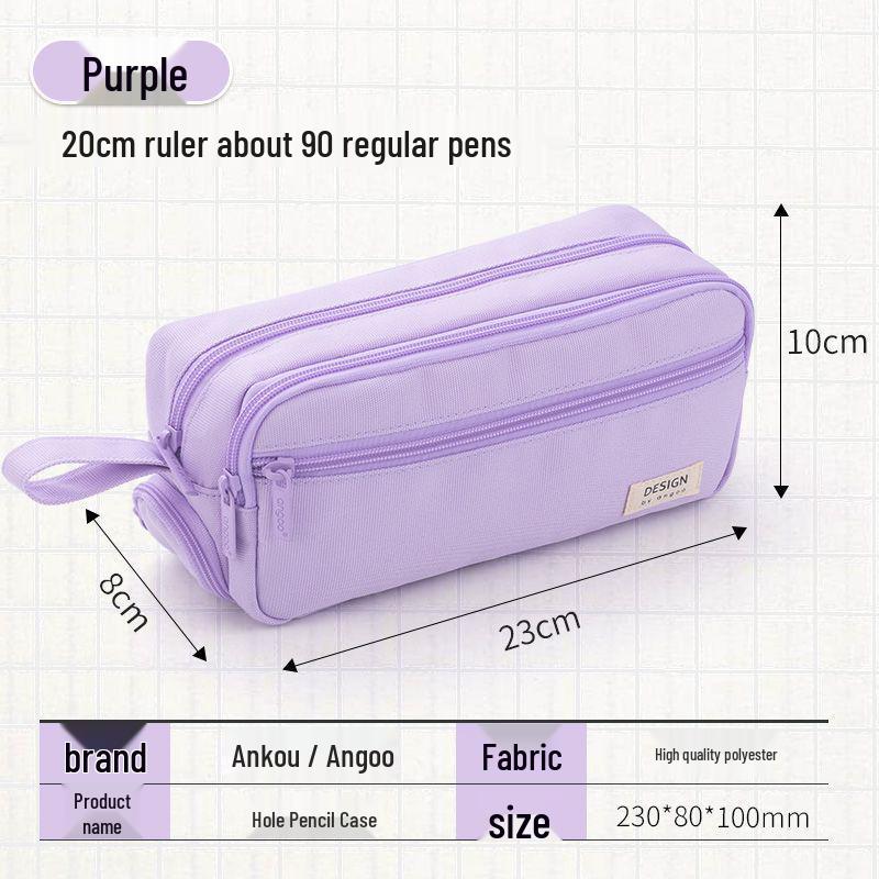 Three-Layer Large Capacity Multi-Functional Pencil Case for Primary School Students