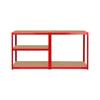 Scaffale metallico 2-in-1 Rebel, 5 ripiani, garage, 180x90x40cm, 750kg