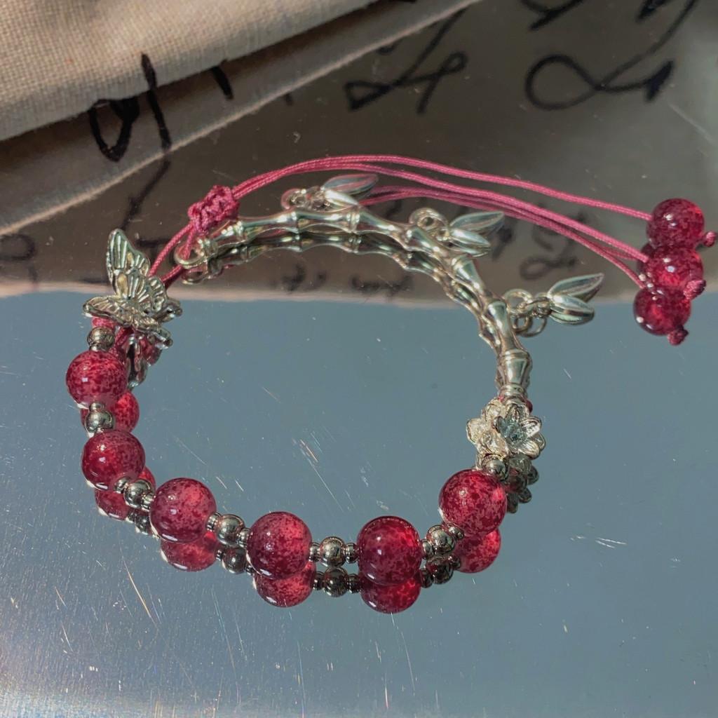 Lotus Geometric Artistic Butterfly Bracelet Vintage Alloy Design Women For