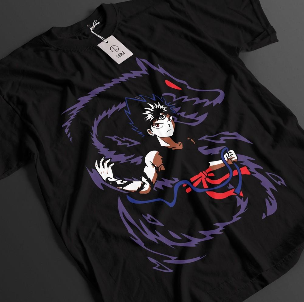 

Yu Yu Hakusho Shirt Yusuke Tshirt Hiei T-Shirt Yoko Kurama Top Anime Unisex Tee 3XL