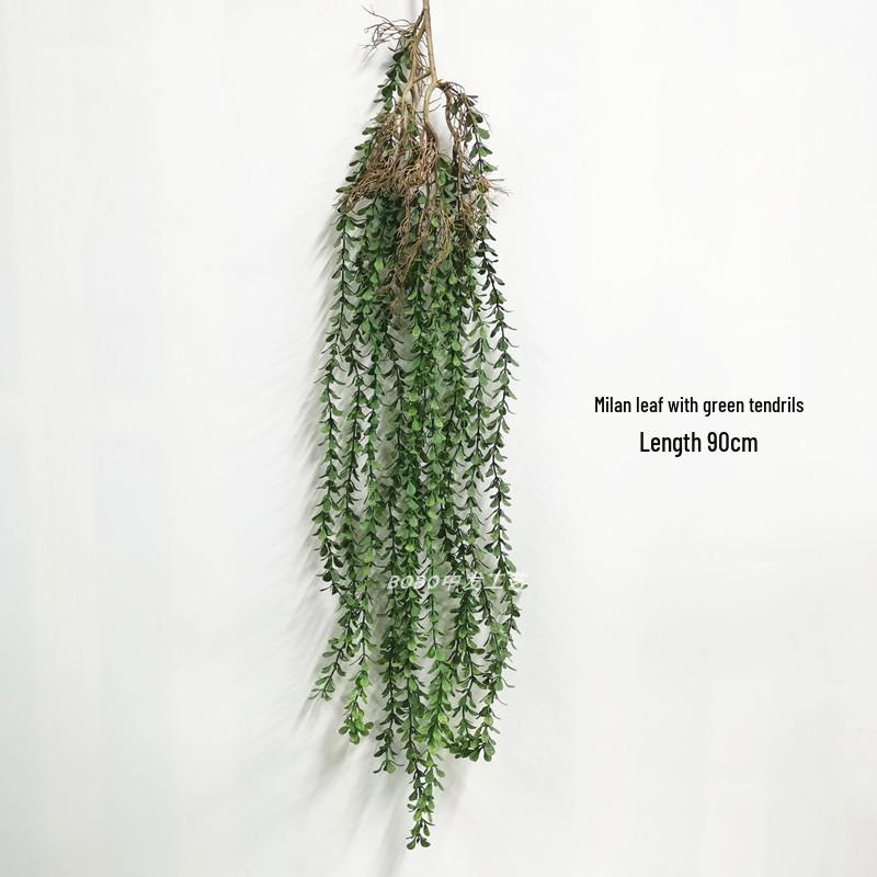 Artificial Spider Plant & Fern Hanging Decor - Trailing Green Vines for Wall & Ceiling