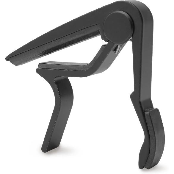 Capo, Guitar Capo, Guitar Capos for Acoustic Guitar, Electric Guitar, Bass, Ukulele (Black)