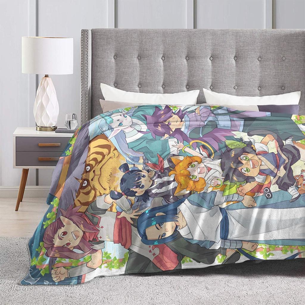 The Legend Of Hei Anime Blanket  Camping Flannel Throw Blanket For Living Room Soft Custom Quality Bedspread Birthday Present