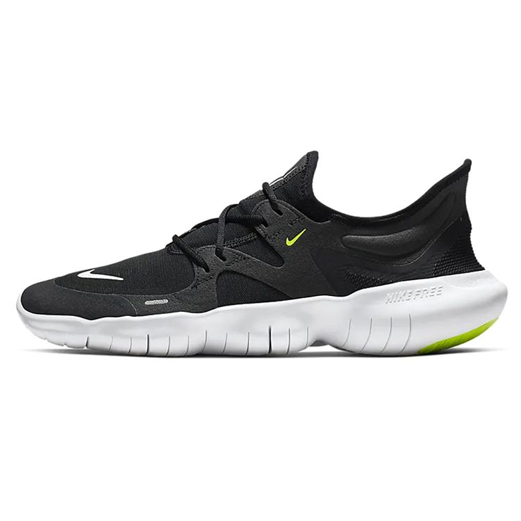 Мужские кроссовки Nike Free RN 5.0 черные белые антрацит Volt AQ1289-003 44