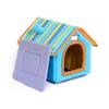 House-Shape Cat Cave Bed Tent for Indoor Small to Large Cats Machine Washable Ultra-Soft Cushion Anti-Slip Bottom