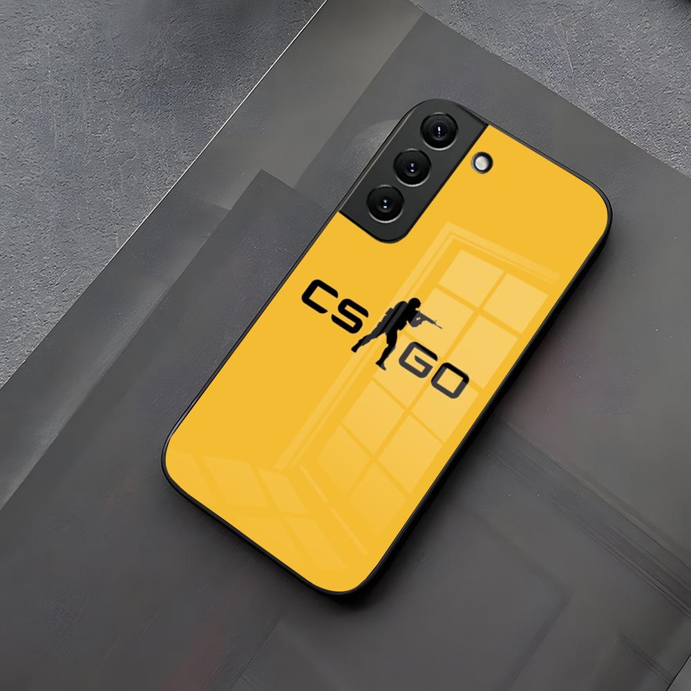 Counter Strike Cs Go Phone Case Glass For Samsung Galaxy S23 S24 S21 S25 S22 S20 Ultra Fe Plus A55 A15 A14 Coque