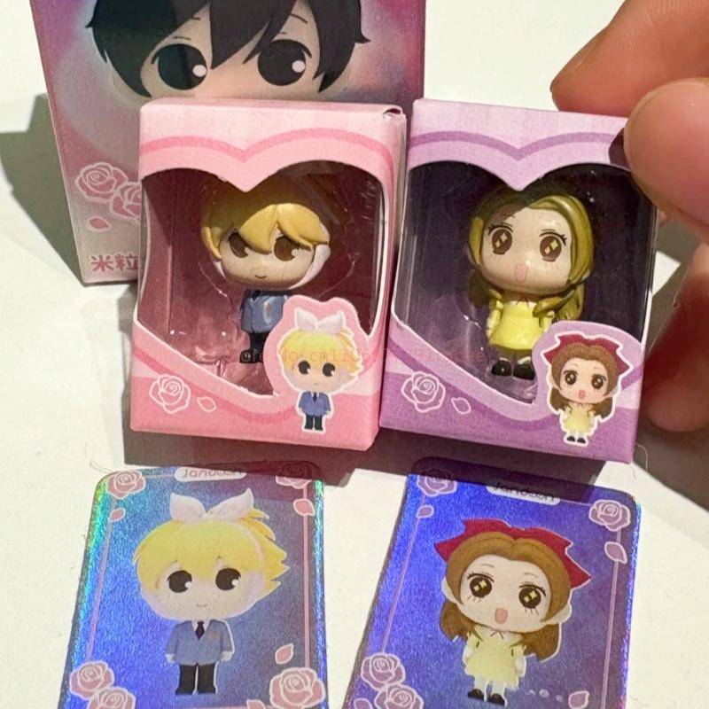 Hot New Ouran High School Host Club Mini Rice Grain Doll Cute Mini Anime Action Figure Desktop Ornamen Festival Gifts