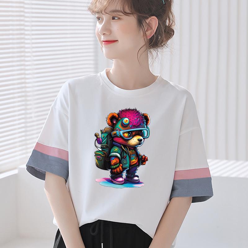 Iron On Sticker Hot Bears Heat Transfer Garment Accessory Washable New Diy Iron On Patches For Clothes Children Gift