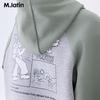 M.Latin Boys' 2025 Spring Color-Block Hooded Knit Jacket
