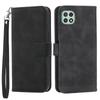 DIERFENG DF-03 Stand Phone Case for Samsung Galaxy A22 5G (EU Version),Lines Imprinted PU Leather Wallet Cover