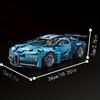 Non-Toxic 1690-Piece High-End Sports Car Assembly Set Blue Uses Abs Materials And Blue Colors Suitable For Living Room And Bedroom Decor