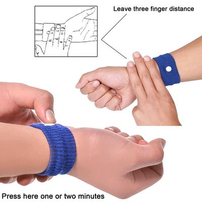1Pair Anti Nausea Car Seasick Sickness Bracelet Travel Wrist Band Traveling Tool
