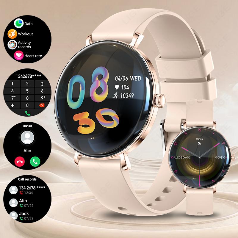 Smart Watch Men Women Ultra Thin 1.43" AMOLED Answer Make Calls Smartwatch For Android iOS Fitness Tracker Heart Rate