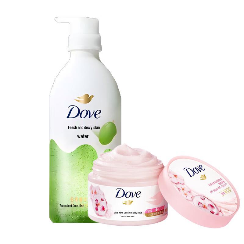 Dove Shower Gel & Exfoliating Scrub Value Set