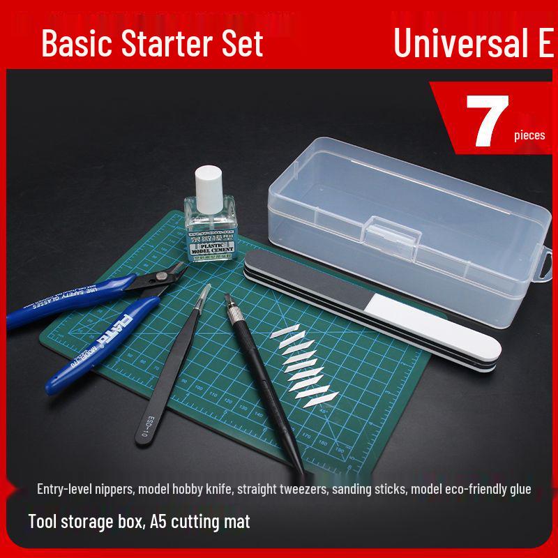 Gundam Model Beginner Kit: Sharp Nippers & Polishing Tools