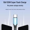 10A 240W Flash Charge Braided Cable for Huawei Honor Type-C Devices