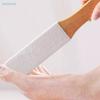 Fußfeile mit Bambusgriff, Natürlicher Bimsstein-Peeling-Entferner, Professionelles Pediküre-Werkzeug zur Hornhautentfernung an den Fersen