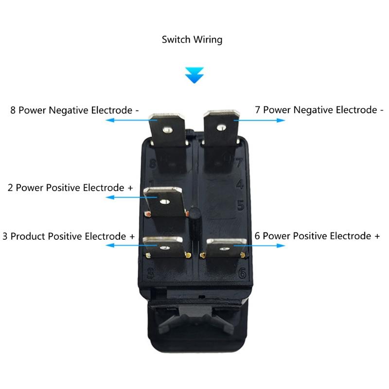 5 Pin Kippschalter 12V 24V LED Licht Auto Auto Marine Boot Rund Ein Aus