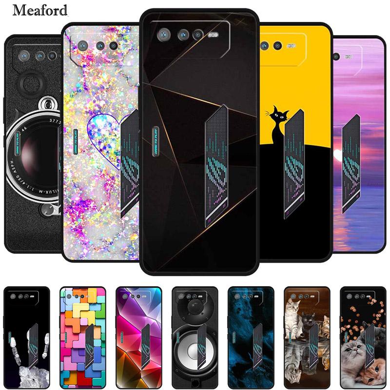 Für Asus ROG Phone 6 Hülle Luxus Silikon TPU Weiche Abdeckung Handyhülle für Asus ROG Phone 6 Pro Funda Rog6 Schutz Hülle Cartoon Hülle