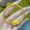 Goldfish Bracelet: Cute Gold Koi Flat Mouth Bead, Chinese Style Lucky Charm, Exquisite Light Luxury.
