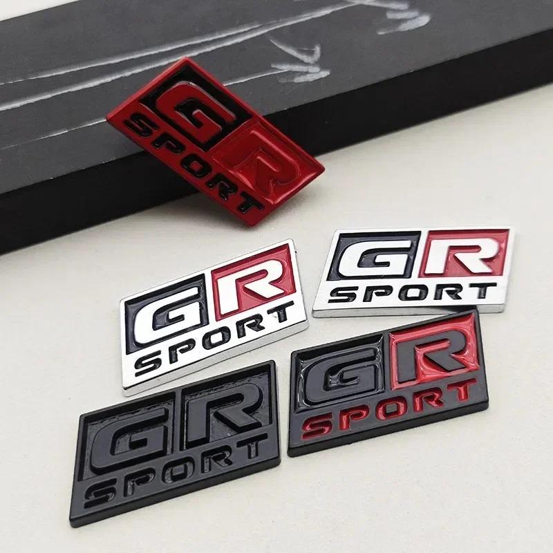 3D Metal GR Sport Logo Steering Wheel Badge Lnterior Sticker Decoration Emblem For Toyota RAV4 Camry Corolla Prado Land Cruiser