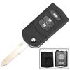 2 3 Button Remote Key Fob Shell Case Folding Flip For Mazda 2 3 5 6 CX-7 / CX-9 / MX-5 With Uncut Blade Replacement Parts
