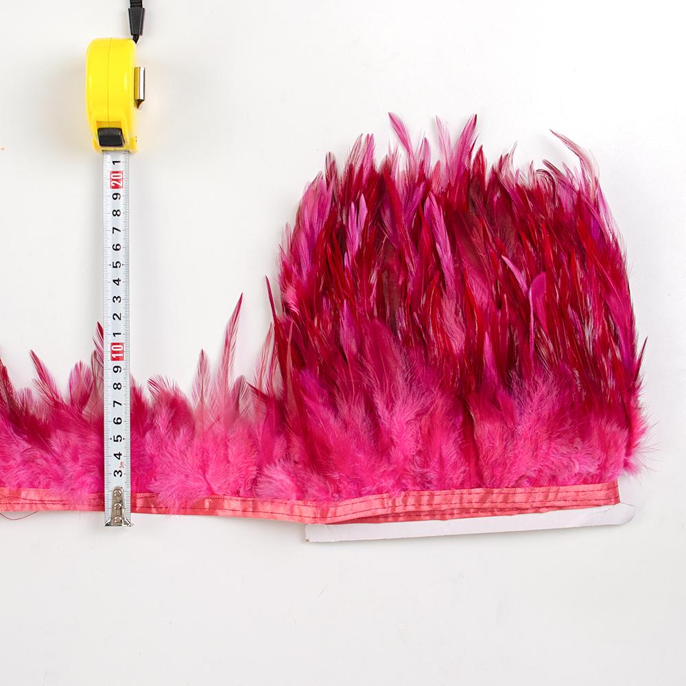 10 Meter 14 Coloful Chicken Feather Trim Fringe Diy Party Skirt Crafts Top Quality Pheasant Feathers For Sewing In Dress Decor