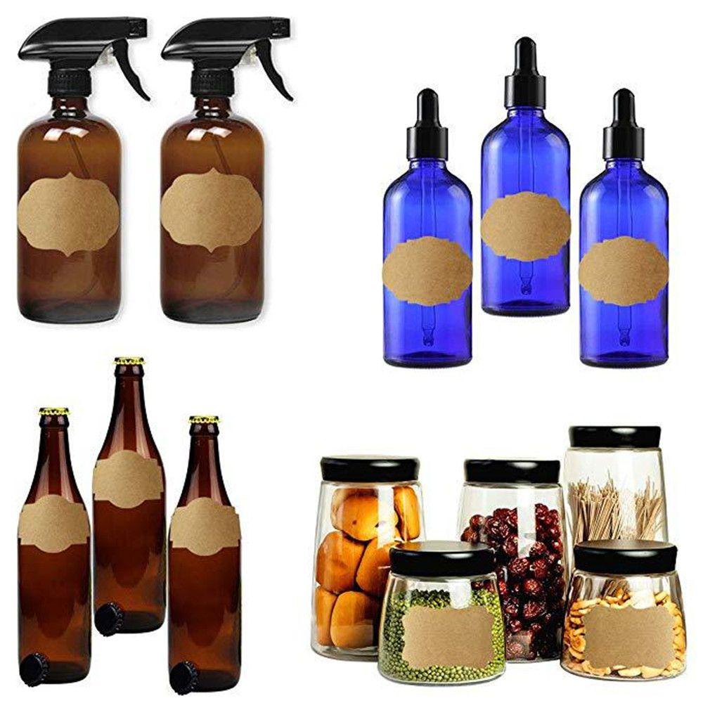 Creative Self Adhesive Cake Decoration Blank Sticky Labels Stickers Packaging Seals Kraft Paper