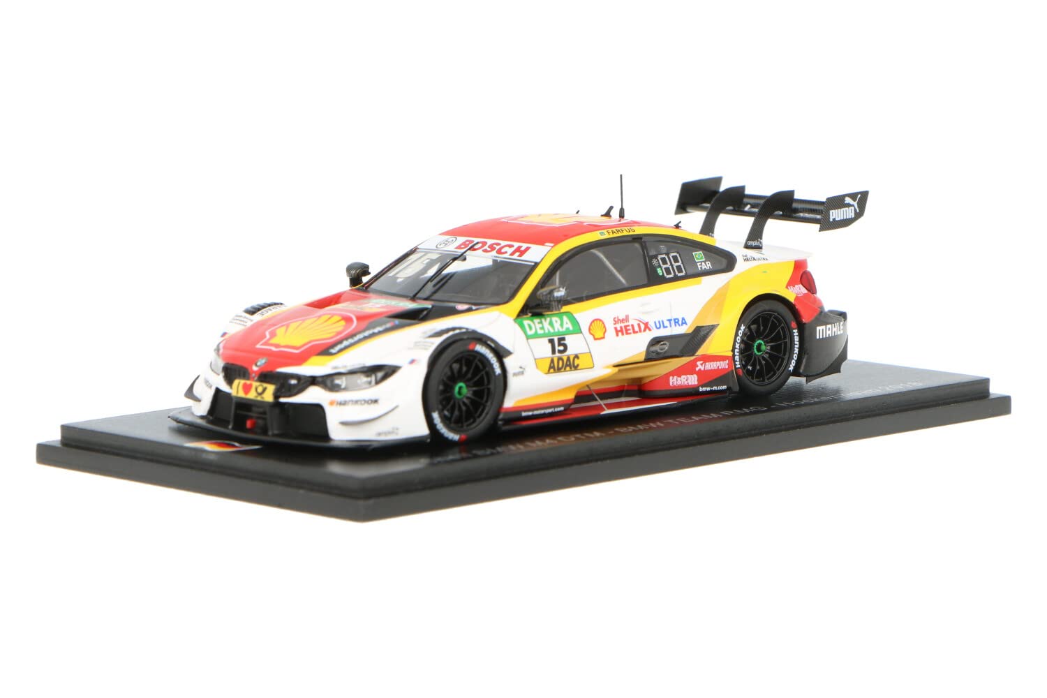 

Spark National Model BMW M4 2018 DTM Hockenheim Farfus 1/43 Shell #15 A.
