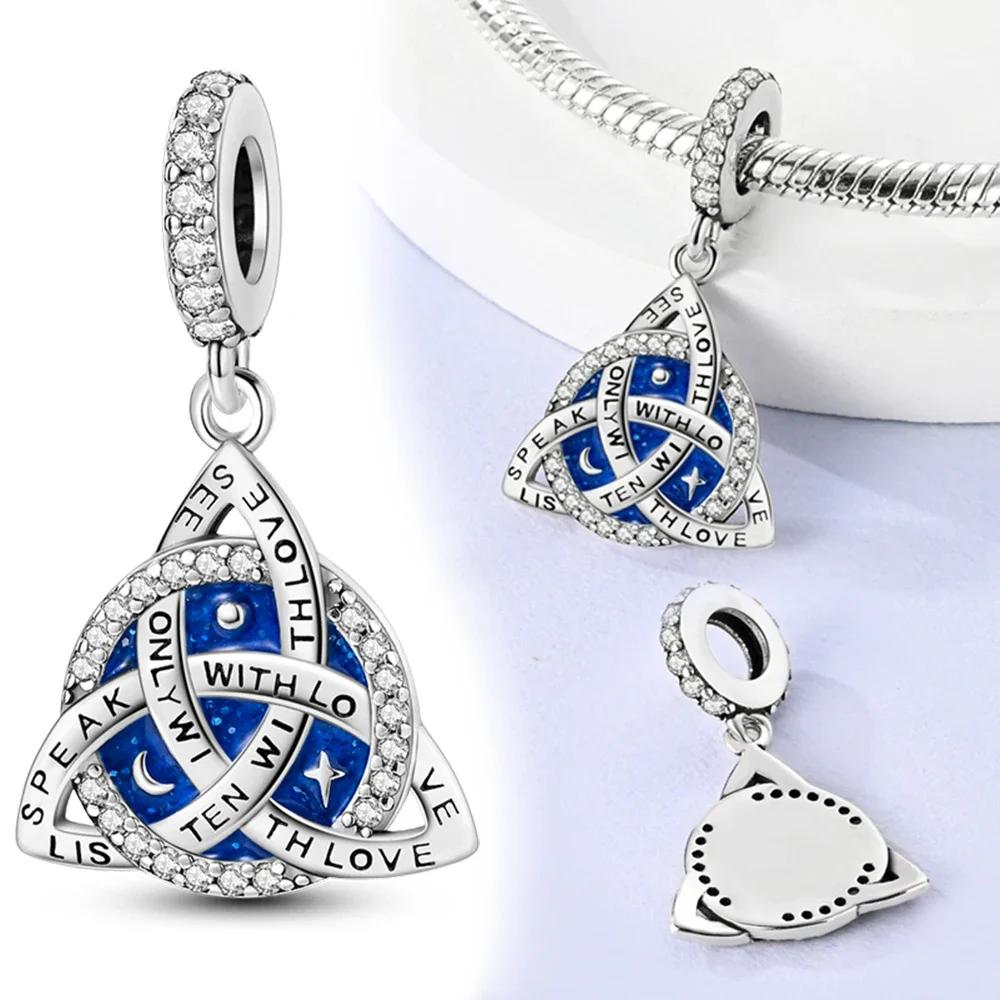 Copperheart Celtic Knot Charms Lucky Blue Eye Beads Pendants Fit Original Bracelet Fine Diy Jewelry Gifts For Women Making
