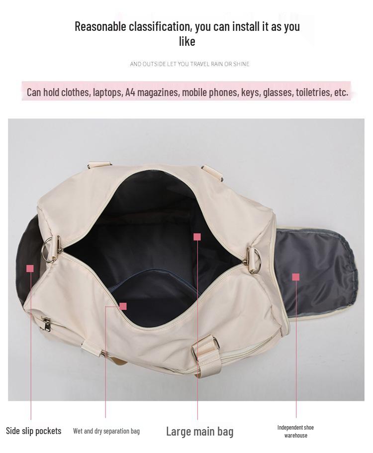 Large Capacity Multifunctional Sports Duffel Bag - Trendy Crossbody & Handbag for Outdoor Trips