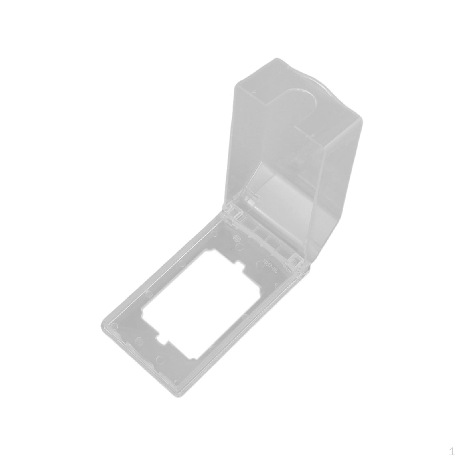 

120 Type Anti Outlet Cover Dustproof 142x83x48mm Professional for Bathroom Guard Switch Protection Transparent