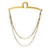 Mens Vintage Tie Clip Shirt Chain Buckle U-Shaped Tie Chain Jewelry Business Banquet Wedding Formal Necktie Accessories