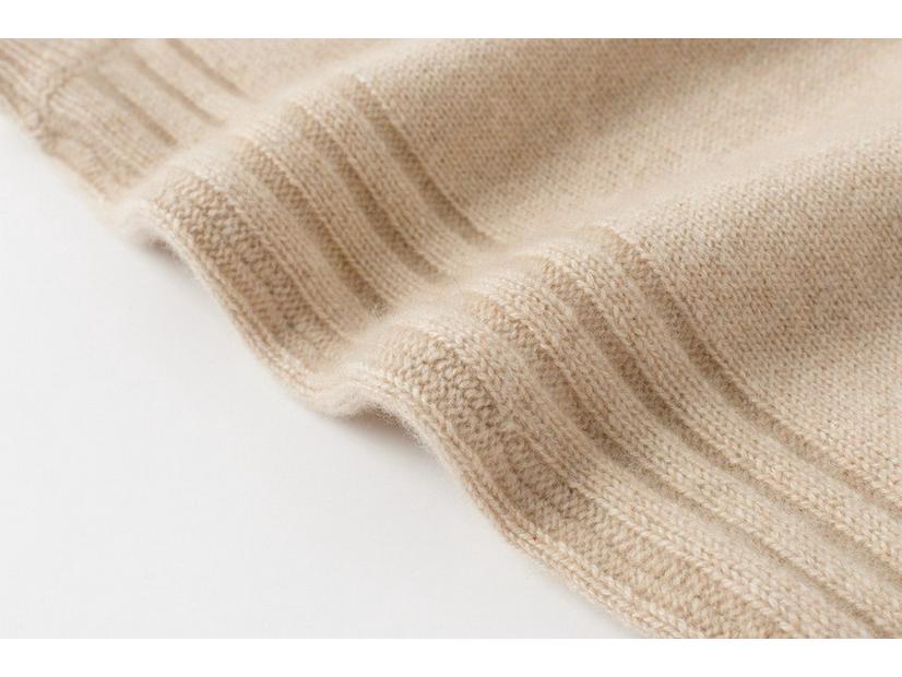 Women's Cashmere V-Neck Vest - Autumn/Winter Slim Fit, Solid Color, Sleeveless, Warm Knit.