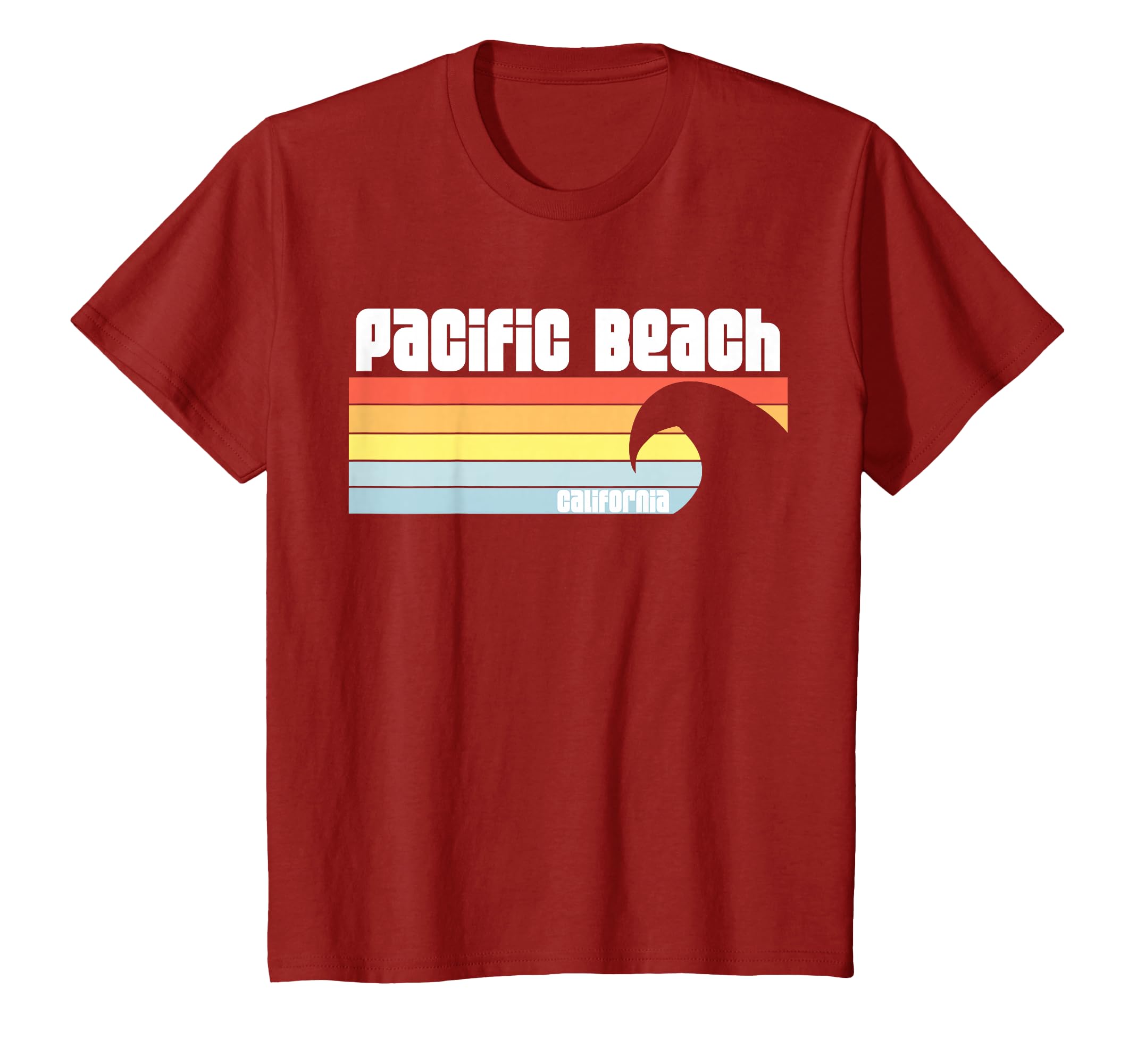 I Love Pacific Beach California CA Pacific Ocean Wave T-Shirt