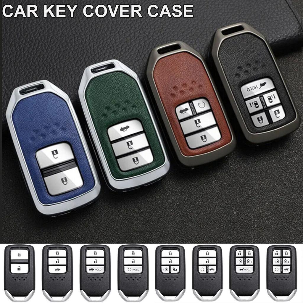Zinc Alloy TPU Car Key Fob Case Cover For Honda Civic Accord CR-V HR-V Fit Pilot
