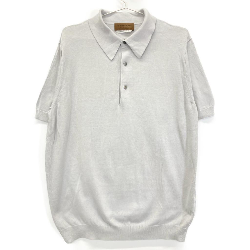 TOMORROWLAND [Excellent Condition] 61-02-22-02011 Silk Cotton Knit Polo Shirt/ tops M Light grayUsed