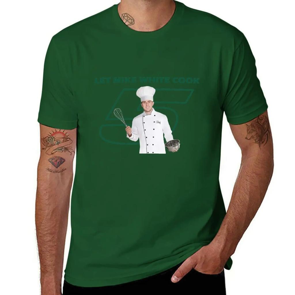 Let Mike White Cook T-Shirt sports fans plain Men's t shirts
