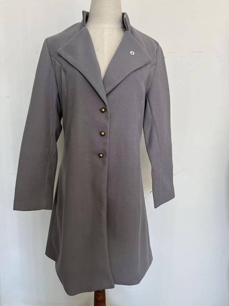 Cappotto da Donna in Lana Slim Fit Stile Europeo - Versatile per Autunno e Inverno
